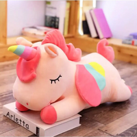 Sleepy Unicorn Medium Plush | Pink | 27 cm | Mini Mates
