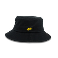 Rocko's Bucket Hats - Pluggers Black Cotton Bucket S/M