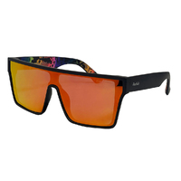 Rocko's Polarised Sunglasses What You Need C3 Matte Black / Red Revo Lens