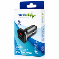 20W PD USB-C/USB A Dual Car Charger - Smartcell