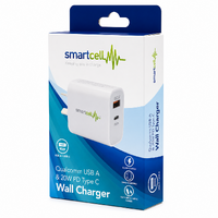 Qualcomm USB A & 20W PD Type C Wall Charger - Smartcell