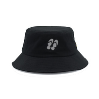 Rocko's Bucket Hats - Pluggers Black Cotton Bucket M/L