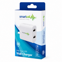 240v Dual USB-A Wall Charger - Smartcell 